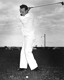 Arnold Palmer in another historical or competitive setting